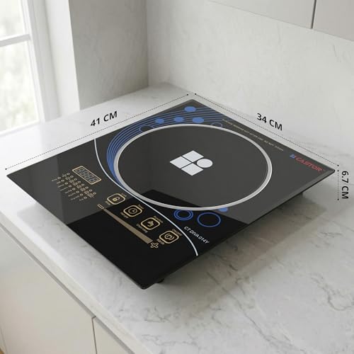 Image of iBELL Castor DIVA 014Y 2200W Induction Cooktop, Portable Electric Induction Cooker, Full Touch Control, 8 Cooking Modes, Fast Heating, Temperature Control, 2-Year Warranty