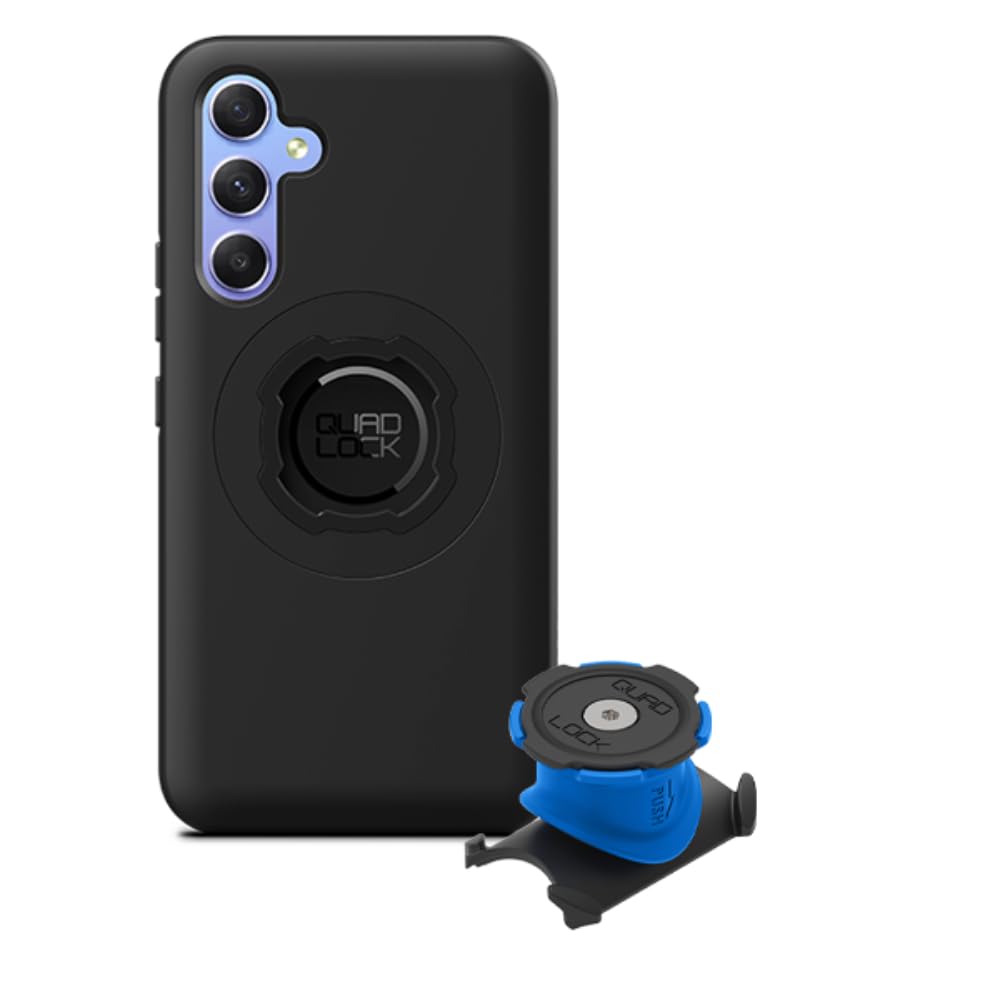 Quad Lock Stem/Handlebar Bike Phone Holder Kit with MAG Phone Case for Samsung Galaxy A54