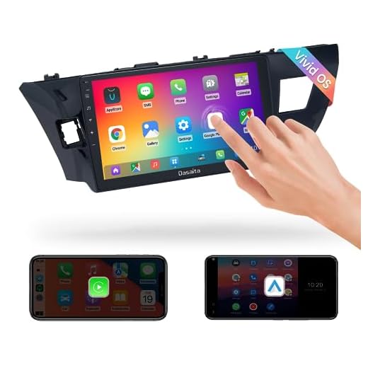 Dasaita 10.2" Android 11 Car Radio for Toyota Corolla 2014 2015 2016 Wireless Apple Carplay Android Auto Audio Video Player GPS Navigation Head Unit DSP Bluetooth 5.0 4G RAM 64G ROM