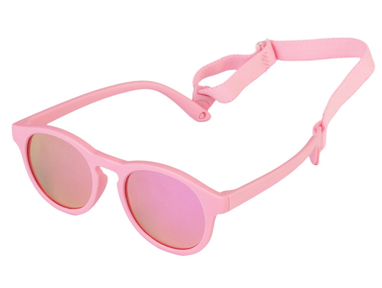 iNszkoos Flexible Polarized Baby Sunglass with Strap Adjustable, Infant Outdoor Sunshade UV 400 Protection Soft Silicone Frame Baby Sunglasses for 0-36 Months Toddler Newborn Boys Girls — view 10