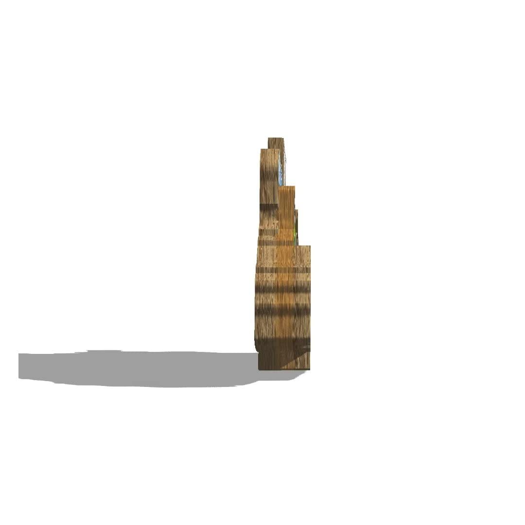 Pittsburgh USA Landmark Fridge Magnet – Handmade 3D Wooden Travel Souvenir & Decoration