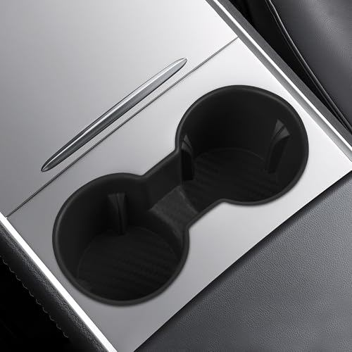 frani Center Console Cup Holder Designed for Tesla Model 3 2021-2023 Model Y 2021-2025,Tesla Interior Center Console Accessories Black