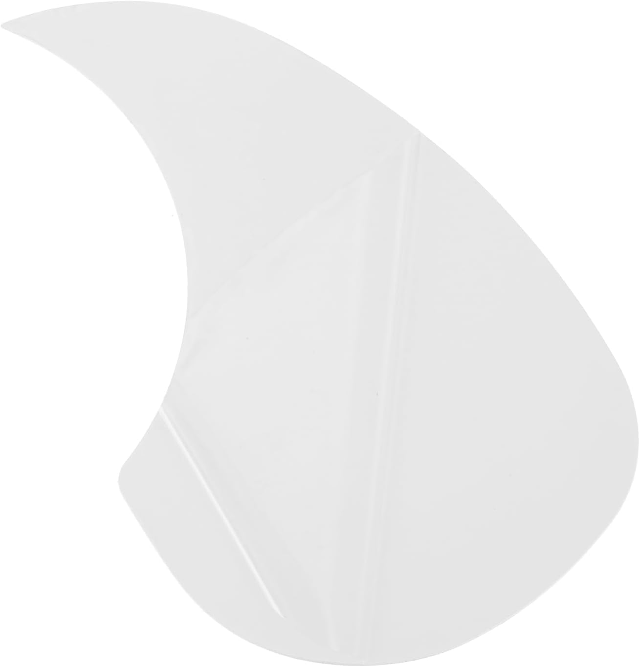 MECCANIXITY 1 Pcs Acoustic Guitar Pickguard Guitar Guard Plate Fit 38 Inch Self Adhesive Right Handed Acoustic-Electric Guitar Parts 96x158mm Water Drop Shape White