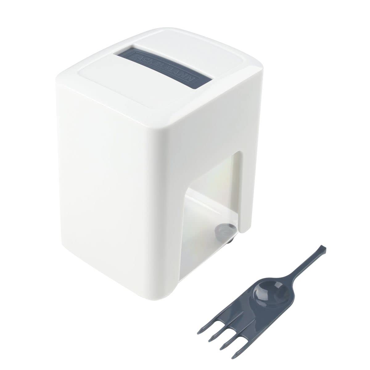 FACKELMANN Affettaverdure a stick, Linea EASY PREPARE, ideale per patate, carote e molto altro, 11,5x10x16cm, colore: blu scuro e bianco