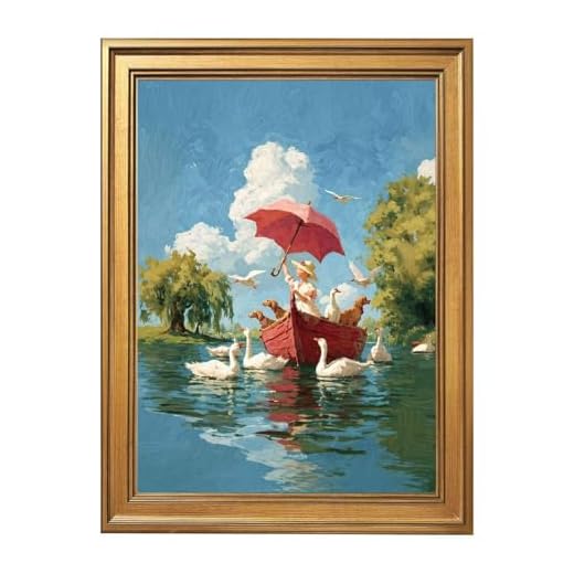 Framed Vintage Canvas Wall Art for Decor