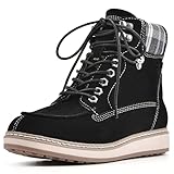 WHITE MOUNTAIN Shoes Women's Thyme Boot, Black/Suede, 10 M