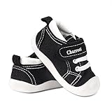 Toddler Walker Shoes Size 8 Boy Girl Sneakers Non Slip Lightweight Breathable Slip on Soft Sole Casual Safer Tennis Shoes Running Outdoor Ealking School for Toddler Little Kids(Black,S22) 8T