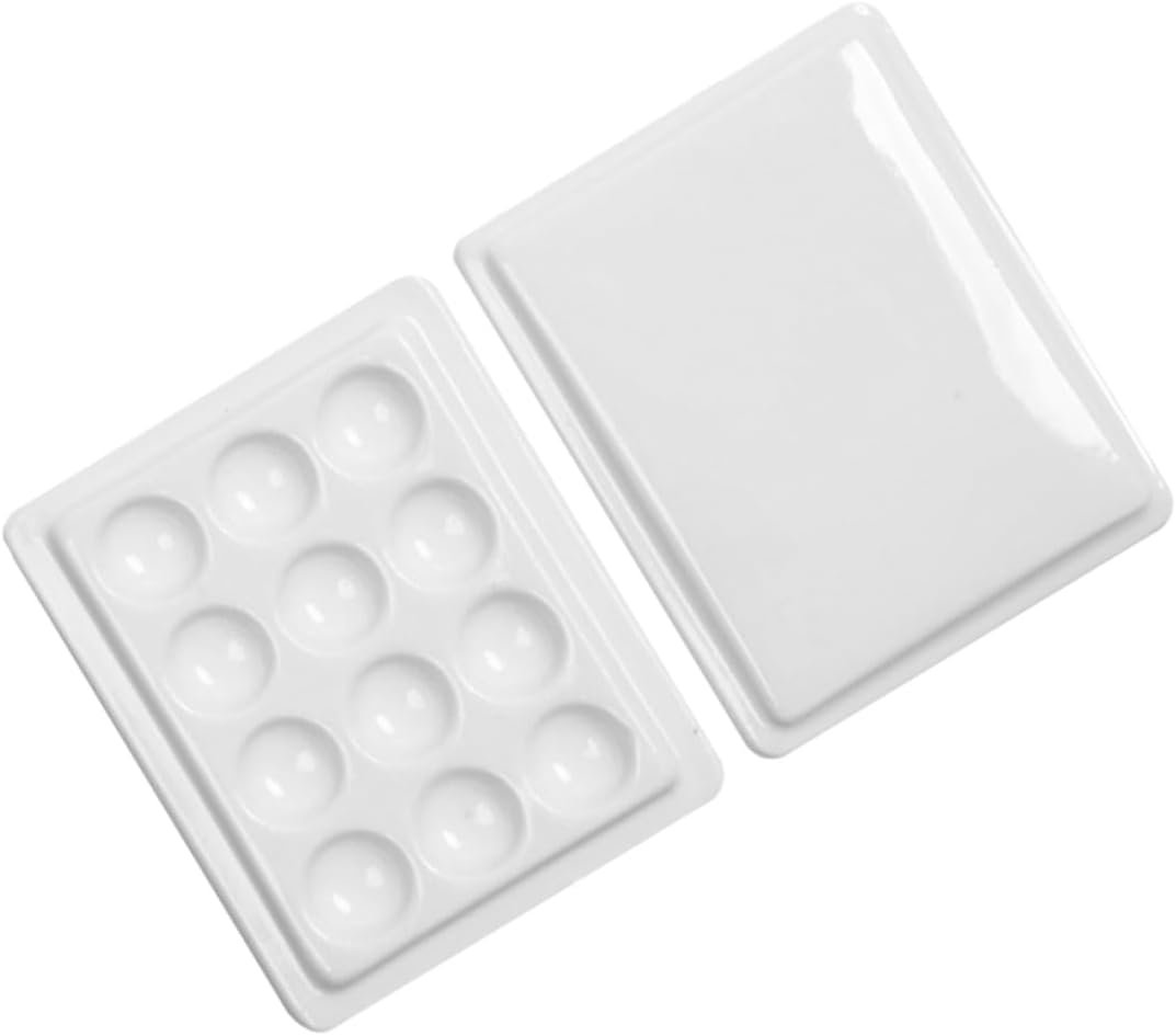 Plastic Watercolor Paint Mixing Palette for Students and Artists
