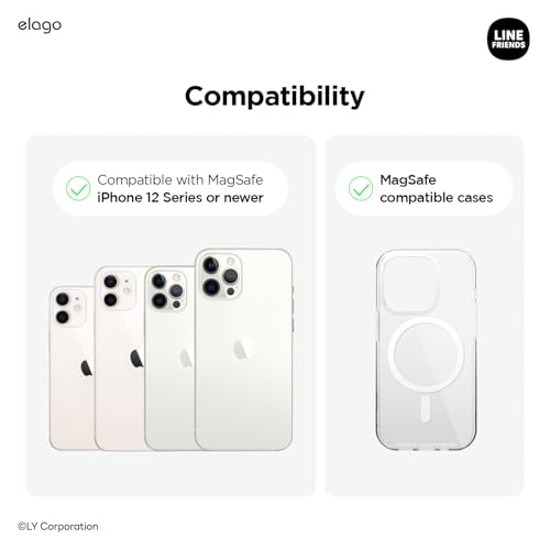 Tarjetero magnético elago para evitar perder tarjetas usando iPhone 15 con MagSafe 3