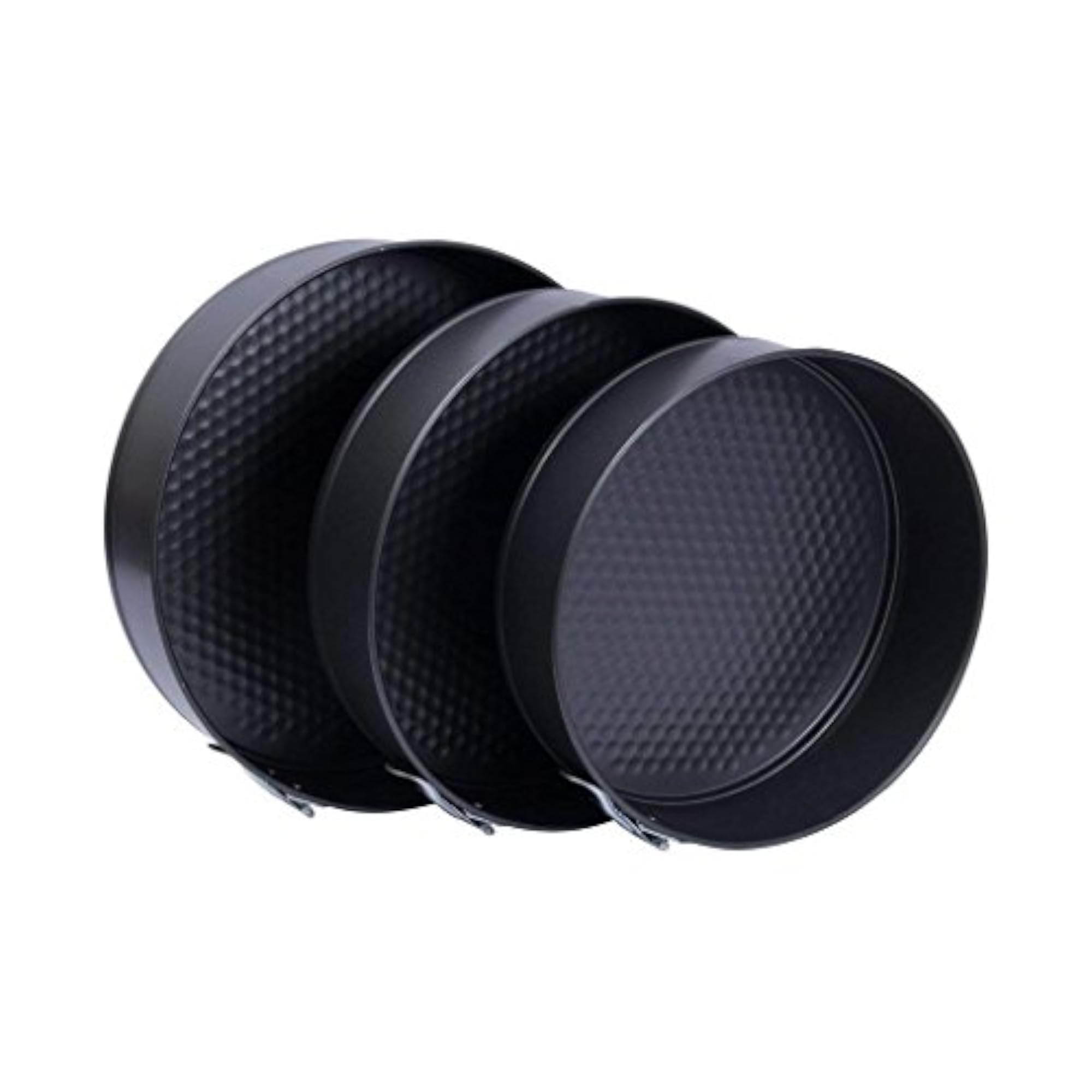 3 Pcs Teflon Coated Spring Form Cake Mould Pan Set