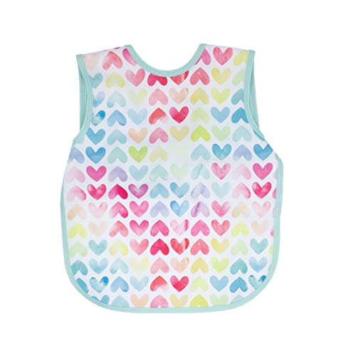 Image of BapronBaby Sweethearts Bapron - No Neck Tie Safer Bib for Baby & Toddler - Soft Waterproof Stain Resistant - Machine Washable - Sz Baby/Toddler 6m-3T