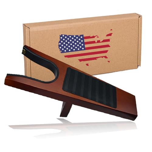 Dekvoraq Premium Wood Boot Jack - Heavy Duty Boot Remover, Extra Wide Non-Slip Boot Puller for Cowboy Boots, Work Boots & Outdoor Shoes