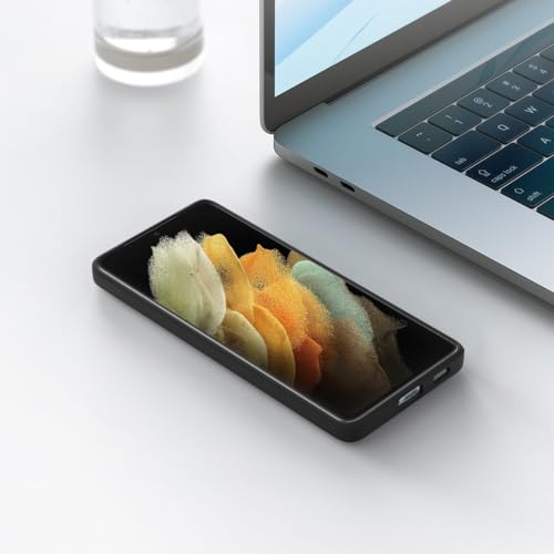 Image of for Samsung Galaxy S21 Ultra Case Black, Scratch Resistant with Soft Touch, Slim Thin Phone Cover for Samsung Galaxy S21 Ultra