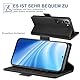 Handyhülle für Samsung Galaxy S22 5G Hülle mit Schutzfolie, Schutzhülle Standfunktion Kartenfach Wallet Premium Leder Flip Case Cover Stoßfeste Klapphülle Galaxy S22 5G 6,1 Zoll