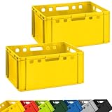 BURI 2 cajas para carniceros, color amarillo