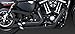 Vance & Hines 47229 Black Short Shots Staggered Full System Exhaust for Harley Sportster 2014-18 Model, 1 Pack