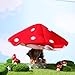 STOBOK Kids Mushroom Hat Red Plush Mushroom Hat Novelty Mushroom Beret Cartoon Party Cosplay Costume Accessories for Kids Adults Plush Party Hat