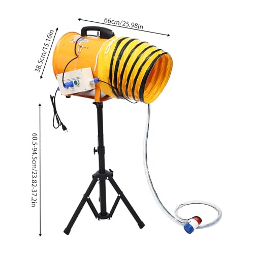 Máquina portátil de espuma para fiestas de 520 W, cañón de espuma con trípode ajustable (60,5-94,5 cm), salida de aire de 65 m3/min, ventilador de 30 cm y alcance de pulverización de 5-6 m para niños y reuniones. miniatura 2