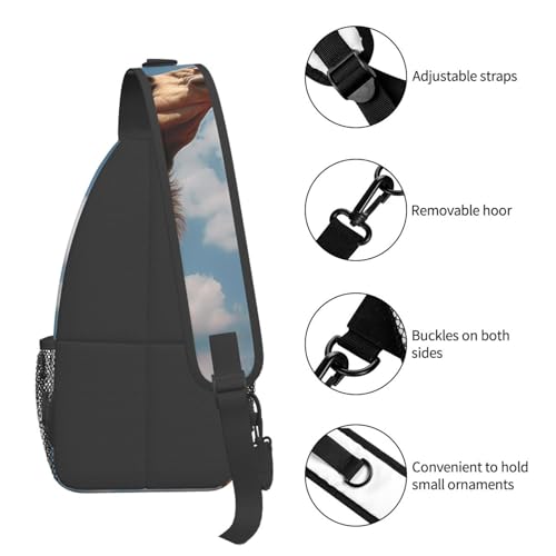 Sling Bag para Hombre y Mujer Negro miniatura 4
