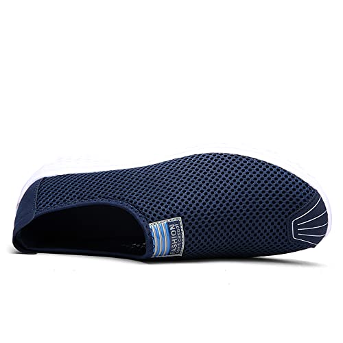 Eliogn Men's Women's Comfortable Breathable Walking Shoes Casual Knit Mesh Loafer Slip-on Sneakers Fashionable Lightweight Running Shoes for Unisex2
