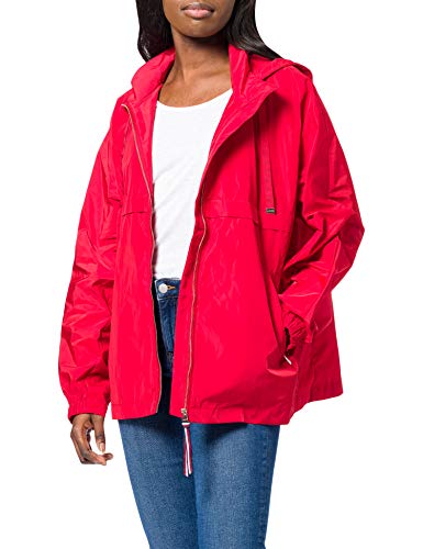 Preisvergleich Produktbild Tommy Hilfiger Damen TH ESS Poly Windbreaker Windjacke, Primärrot, 46