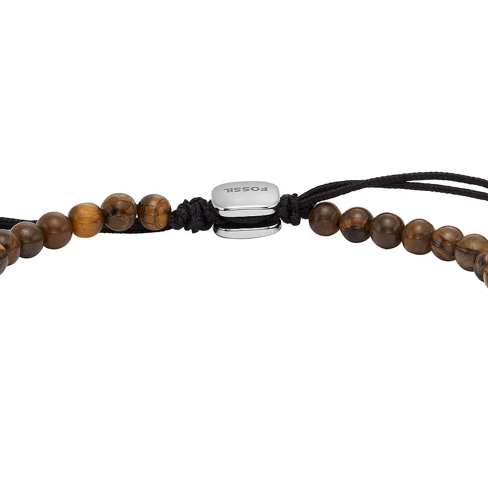 FOSSIL Homme Bracelet en acier semi-précieux ou inoxydable avec fermoir coulissant