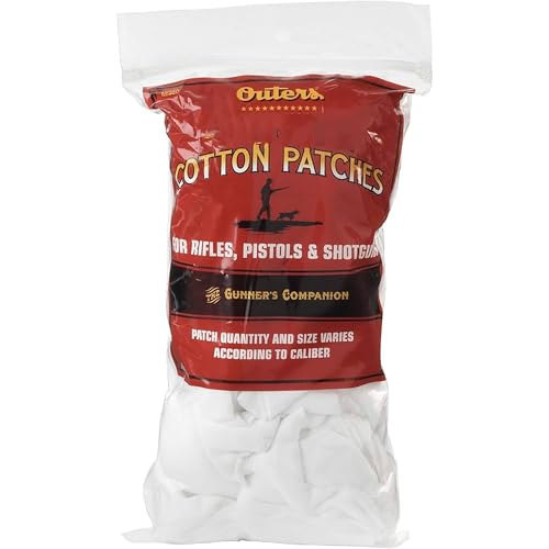 OUTERS .17-.22 Caliber 42382 Cotton Cleaning Patches 250 Count