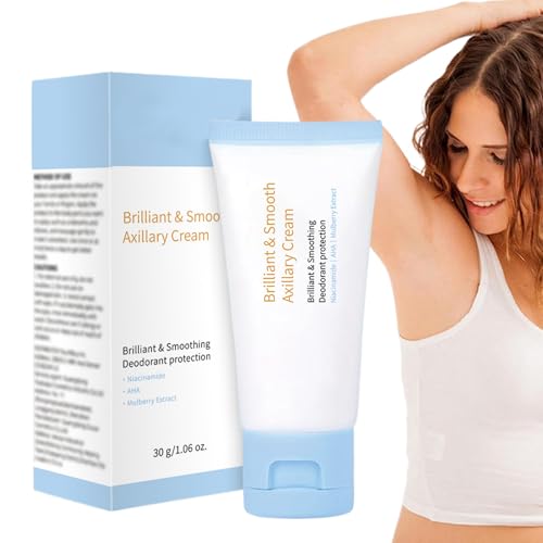 Aclarador De Axilas - 30g Crema Desodorante para Axilas,Aclarante para Muslos Internos y Eliminador de Olor Axilar para Piel Sensible en Mujer para Uso Diario Viajes Playa Bodas