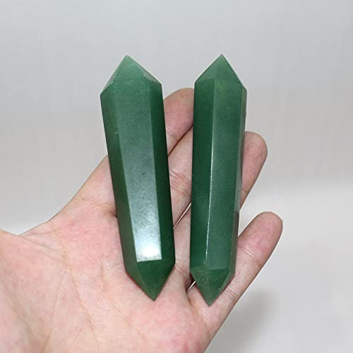 Aventurine cristal vert authentique, colonne de prestige taillée à la main