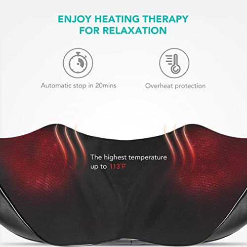 Shoulder & Neck Massager With Shiatsu Kneading Massage And Heat - Black #TOP2