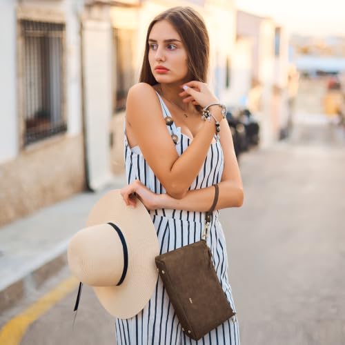 Image of Kattee Genuine Leather Crossbody Bag for Women, Small Purse Handbag