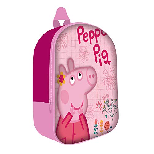 ARDITEX PP12887 Mochila 3D de 26x31x10cm de EONE Peppa Pig