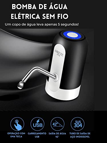 Bomba De Galão Elétrica Bebedouro Água Torneira Recarregável