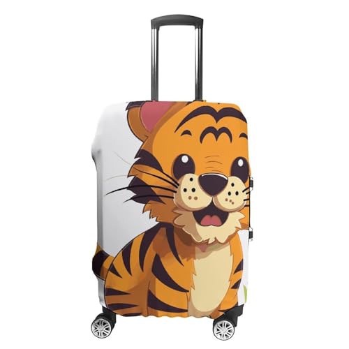 Spotted Tiger Printed Luggage Cover Protector, Fits 18-32 Inch Luggage