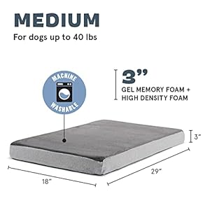 Barkbox-Orthopedic-Dog-Bed-Comfortable-Memory-Foam-Mattress-for-Joint-Relief-Head-and-Neck-Support-Waterproof-with-Non-Skid-Bottom-Calming-Durable-Bed-with-Washable-Cover-Medium-Grey - Cucciolini Doodles Barkbox-Orthopedic-Dog-Bed-Comfortable-Memory-Foam-Mattress-for-Joint-Relief-Head-and-Neck-Support-Waterproof-with-Non-Skid-Bottom-Calming-Durable-Bed-with-Washable-Cover-Medium-Grey