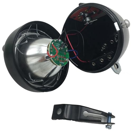 Faro LED de 180 lúmenes con diseño retro cromado para bicicletas 2