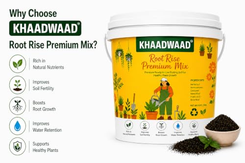 Image of Root Premium Organic Potting Soil Mix for Plants | Ready to Use Growing Medium for Home Garden, Terrace Garden, Pots & Vegetable Plants | 5 KG