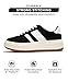 Project Cloud Platform Sneakers for Women - Lightweight Memory Foam Insole Womens Sneakers - Non-Slip Fashion Sneakers for Women Footwear - Women's Fashion Platform Shoes (Nita, Black, 9)