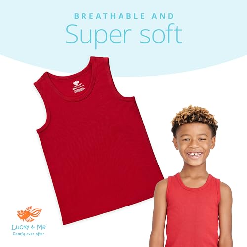 Lucky & Me | Nolan Boys GOTS Organic Cotton Tanks (3-Pack)3