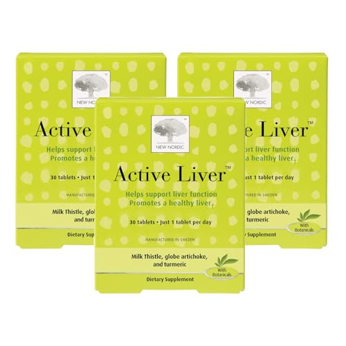 NEW NORDIC Active Liver Daily Support Supplement 30 Tablets - 3-Pack