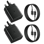 2Pack Samsung Fast Charger, 45W Samsung USB C Charger Plug and Cable 2M for Galaxy S26 S25 Ultra S24 S23 S22 A17 A16 A15 A22 A25 A26 A32 A33 A34 A35 A36 A53 A54 A55 A56, USBC Plug UK Type C Charger
