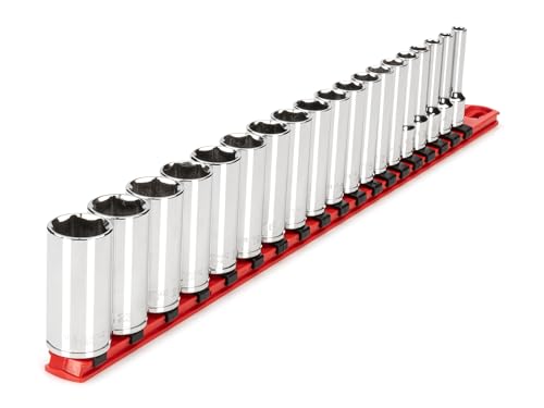 Image of TEKTON 3 /8 Inch Drive 6-Point Socket Set, 19-Piece | SHD91114