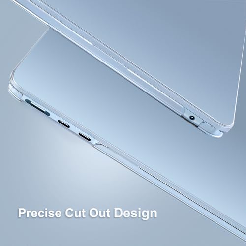 Image of MOSISO Compatible with MacBook Air 13 inch Case M5 2026 M4 2025 M3 M2 2024-2022 A3449 A3240 A3113 A2681, Hard Shell&Keyboard Cover&Screen Film&Type C for MacBook Air 13.6 inch Case, Sky Blue