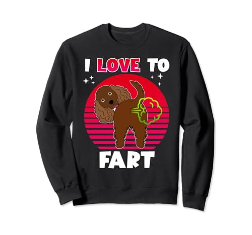 I Love To Fart Cocker Spaniel Dog Funny Puppy Dogs Lovers Felpa