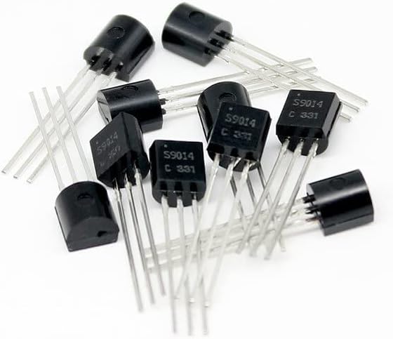 Transistor 50pcs S9014 Transistor Kit Triode Silicon NPN Transistor Set 50v 150mA BJT TO-92 Diode Electronic Component Capacitor