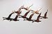 Flying birds One Piece Metal Wall Art Accent 12 1/2