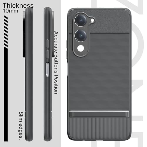 Image of Shockproof Case | Full Camera Protection | TPU Flexible Back Cover for Vivo Y04 4G / Y19e 4G / Y19 5G / Y29s 5G / T4 Lite 5G / iQOO Z10 Lite 5G (Graphite Grey)