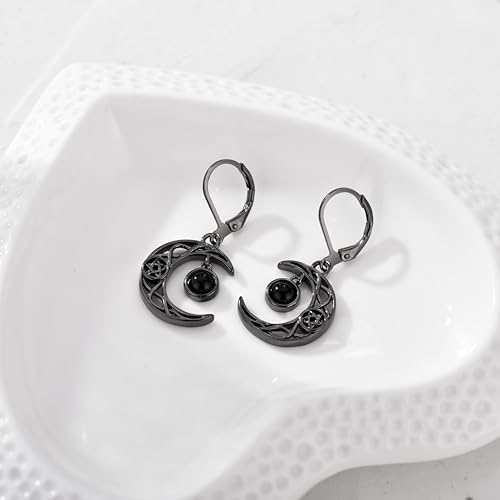 Gothic Moon Earrings Moon Dangle Earrings Jewelry Moon Gifts for Women3