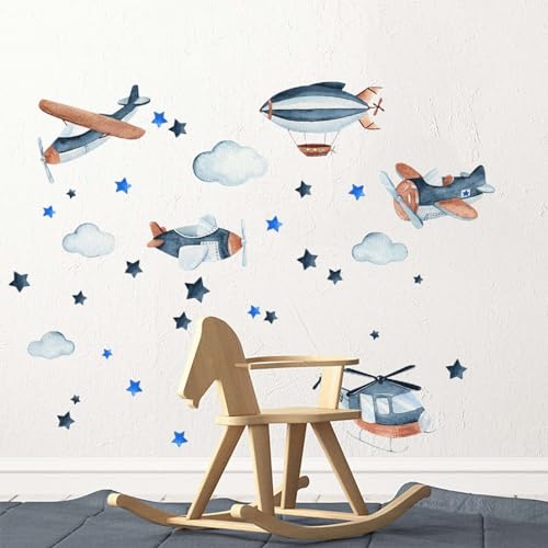 Stickers Boho Avión para Decorar Pared 4 Plancha 30x20cm miniatura 2