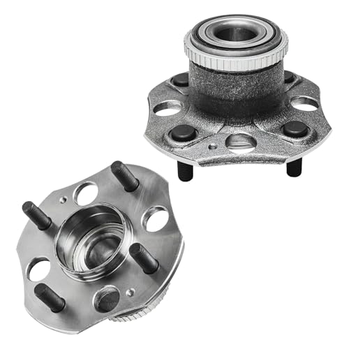 Image of Detroit Axle - 2.5L Rear 2pc Wheel Bearing Hubs for 95-98 Acura TL, 2 Wheel Bearing and Hubs Assembly 1995 1996 1997 1998 Replacement